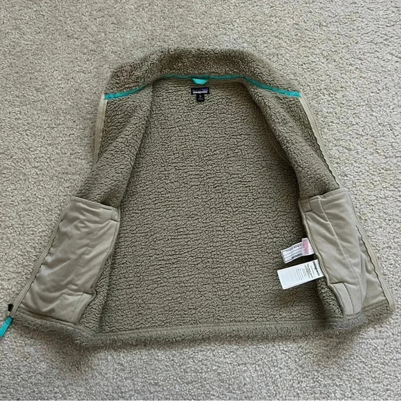 Patagonia Girls Los Gatos Vest Khaki Fleece Sz XL 14 Polyester Sty65490, - Picture 10 of 16